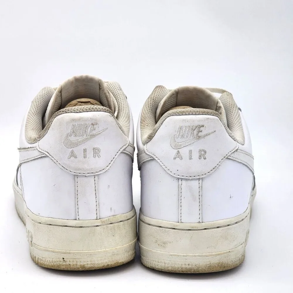 Nike Air Force 1 Low AF1 Sneakers Shoes Triple White Men's Size 11.5